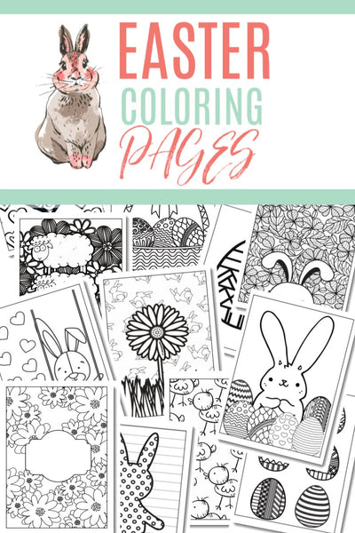 Easter coloring book pages â clean eating with kids