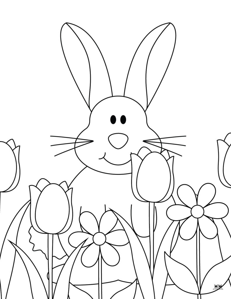 Easter bunny coloring pages