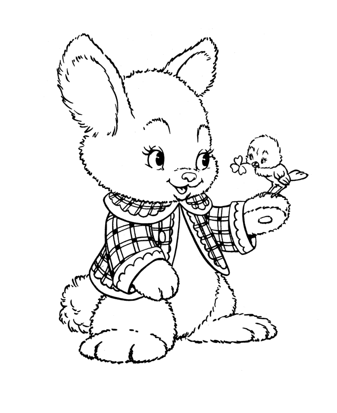 Easter bunny coloring pages bluebonkers