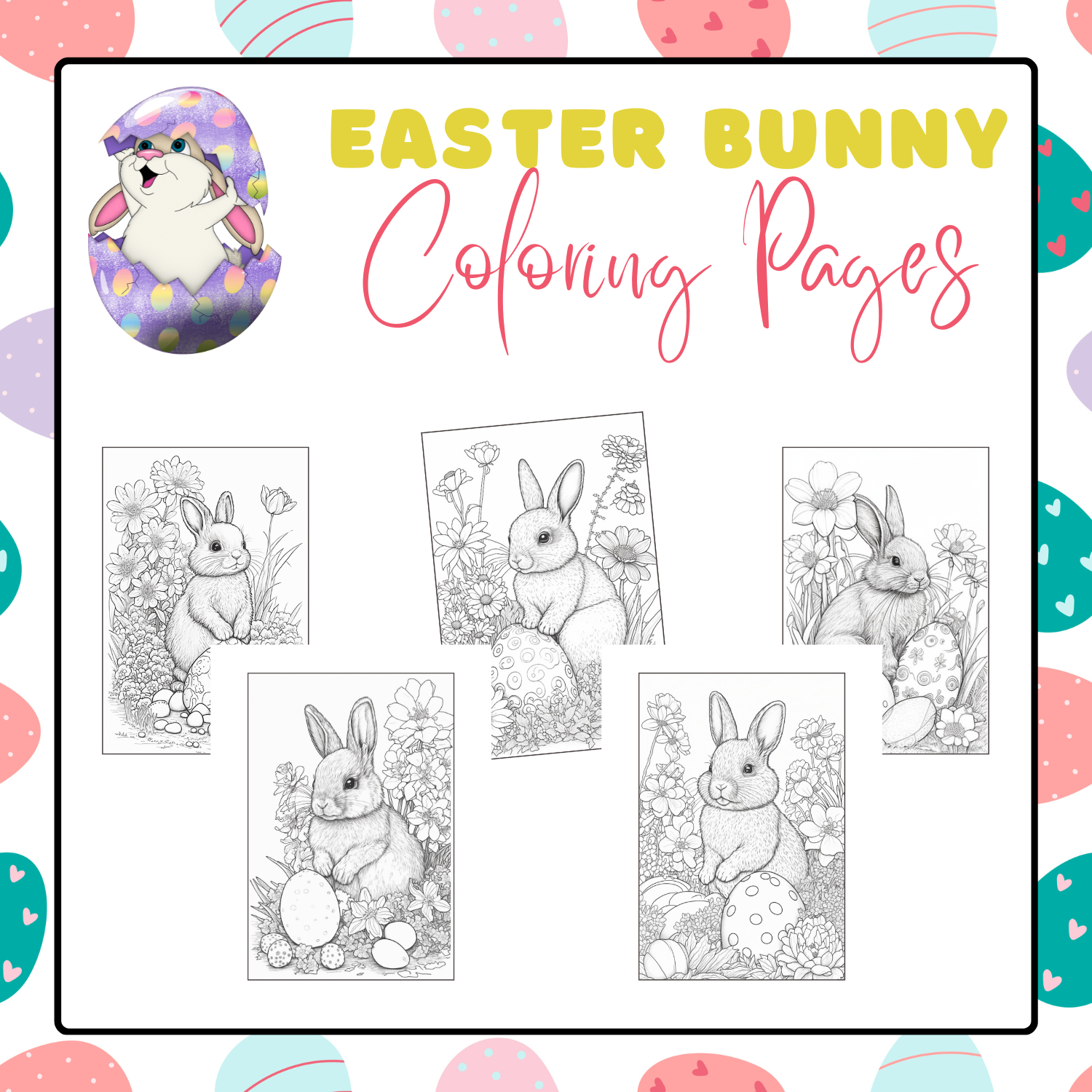 Easter bunny coloring pages easter activities made by teachers