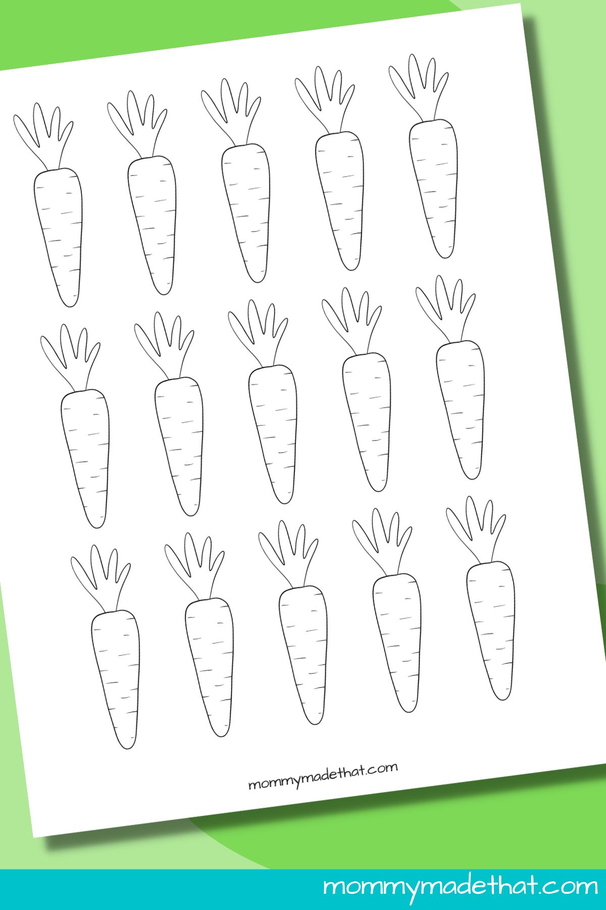 Carrot templates free printable outlines