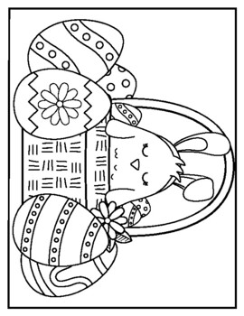 Easter chick coloring pages by awesome art activities tpt