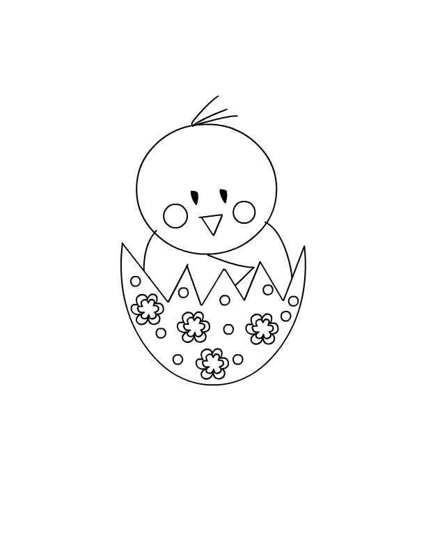 Easter chick coloring page for preschoolers easter egg coloring pages bunny coloring pages easter chicks