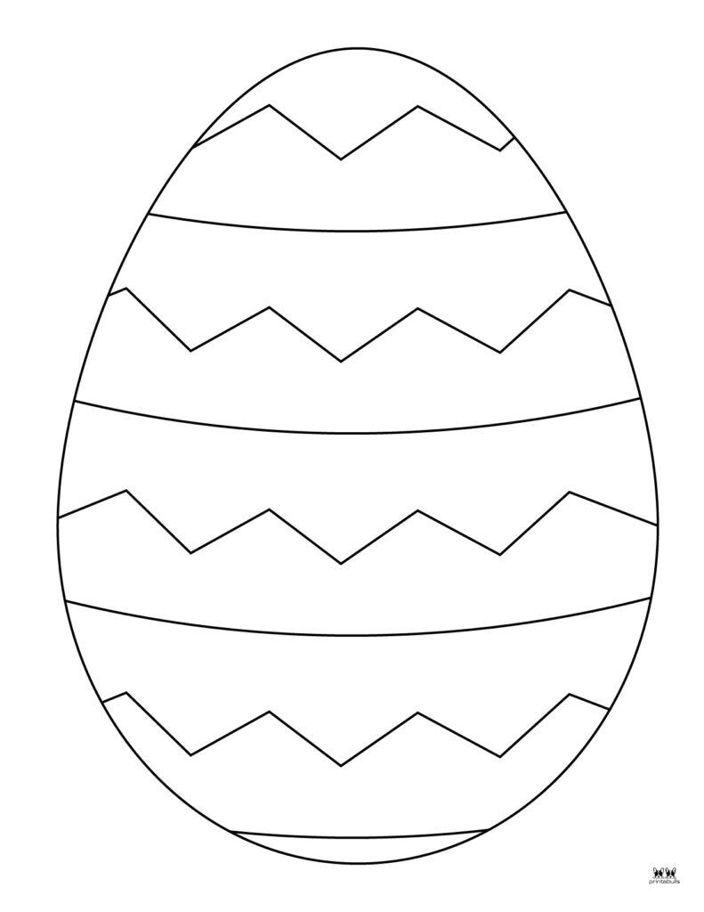 Easter egg templates coloring pages