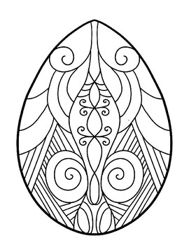 Mandala easter egg coloring sheets by retro girl worksheets tpt