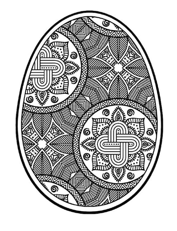 Printable eastermandala egg coloring pages group