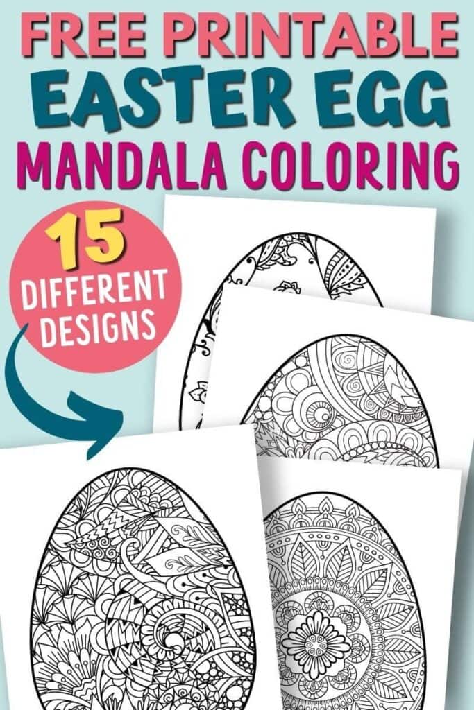 Free easter egg mandala coloring pages to print now