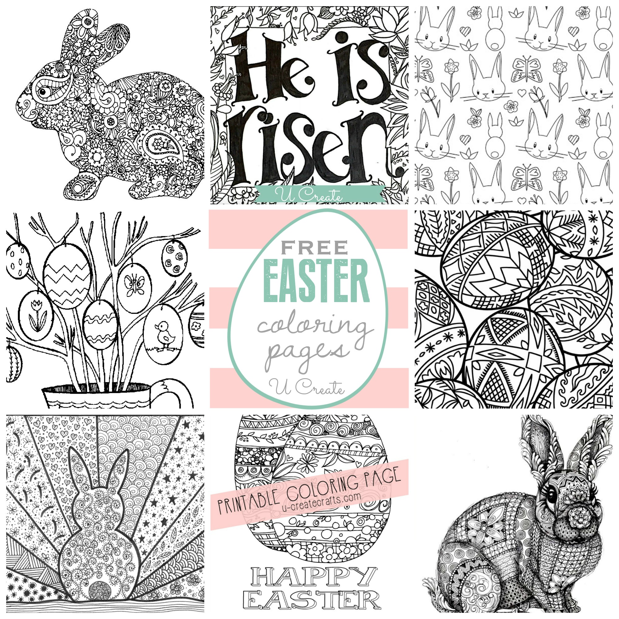 Free easter coloring pages