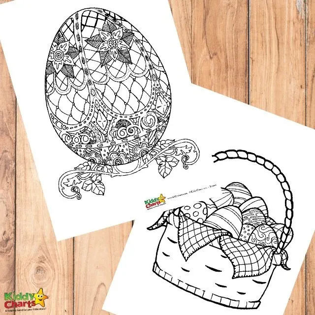 Easter coloring pages for adults kids