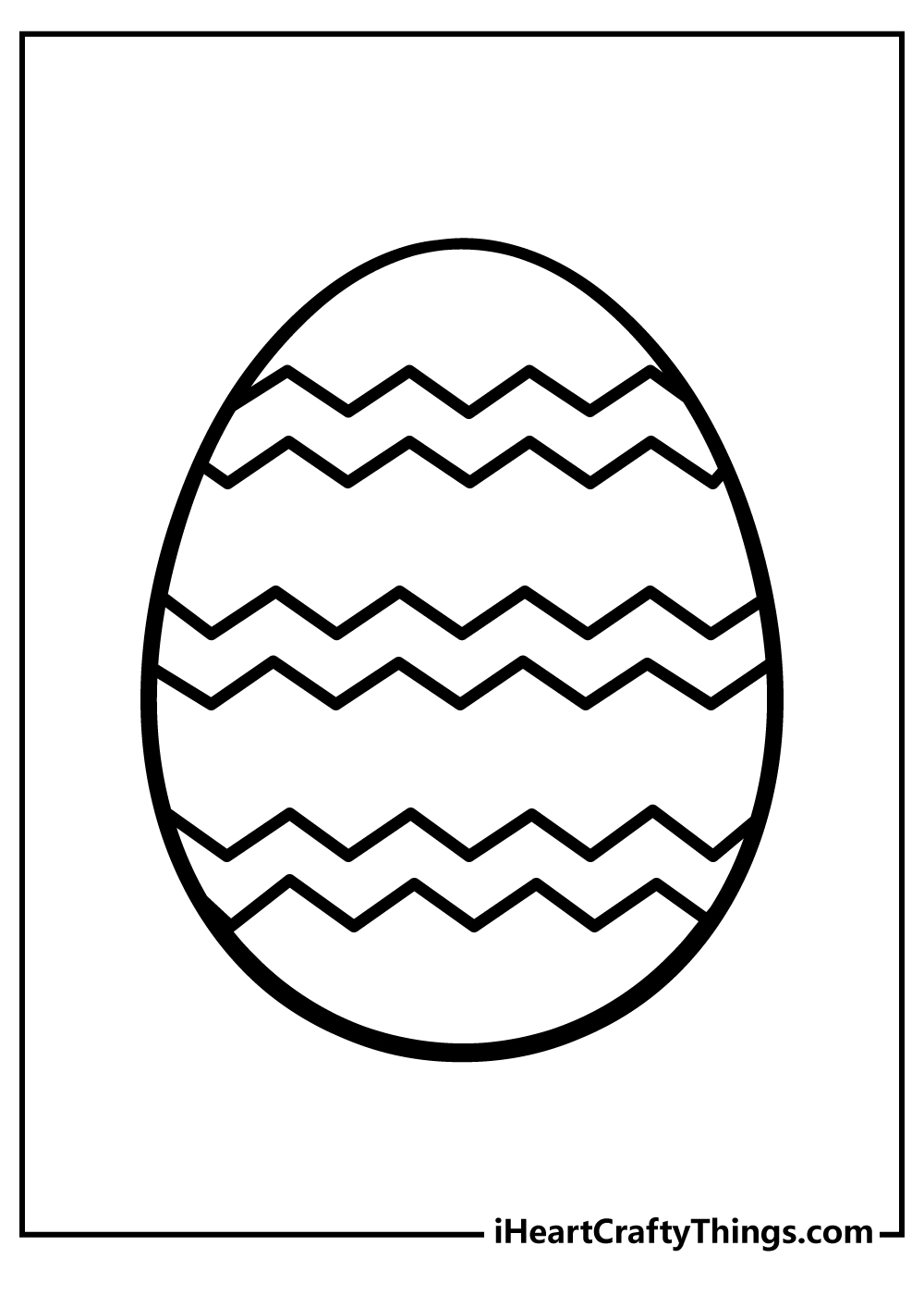 Easter egg coloring pages free printables