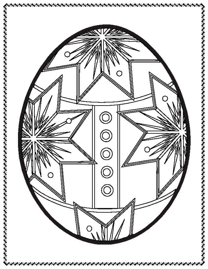 Your kids will love these easter egg coloring pages