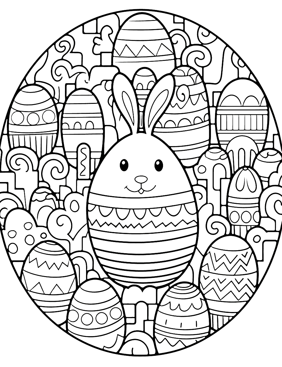 Easter coloring pages free printable sheets