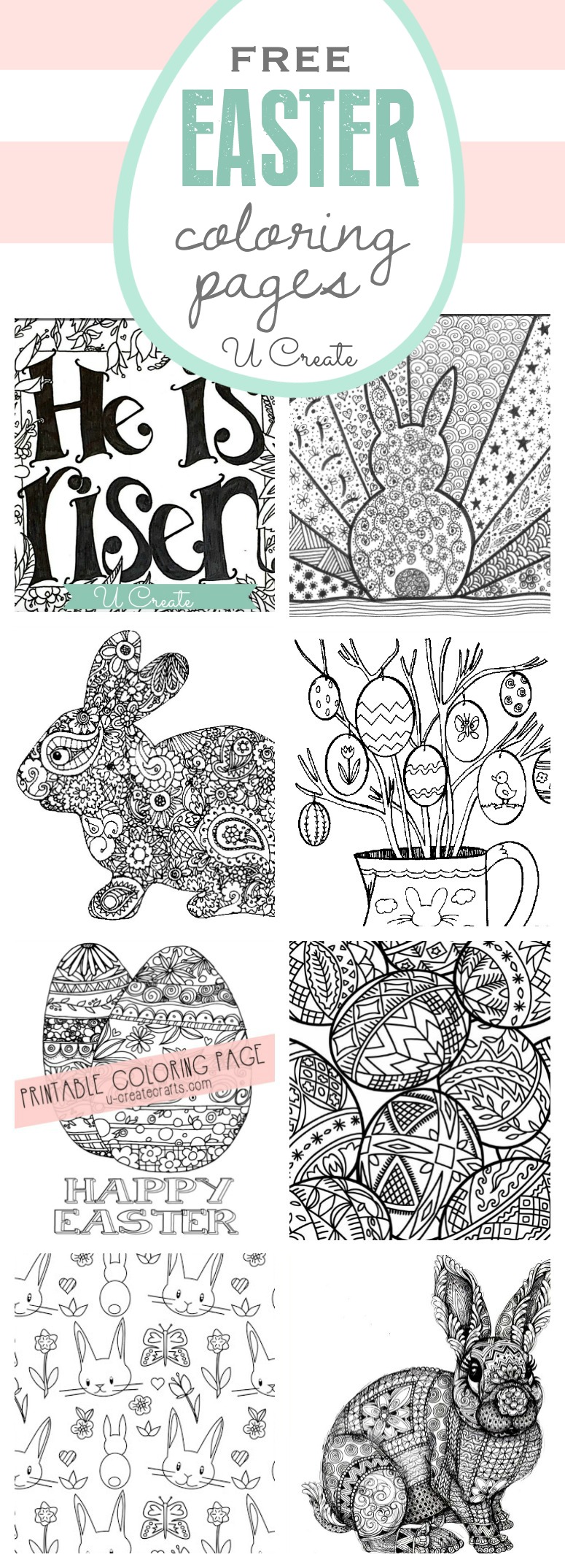 Free easter coloring pages