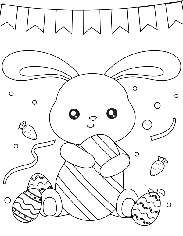 Free easter coloring page printables homemade heather