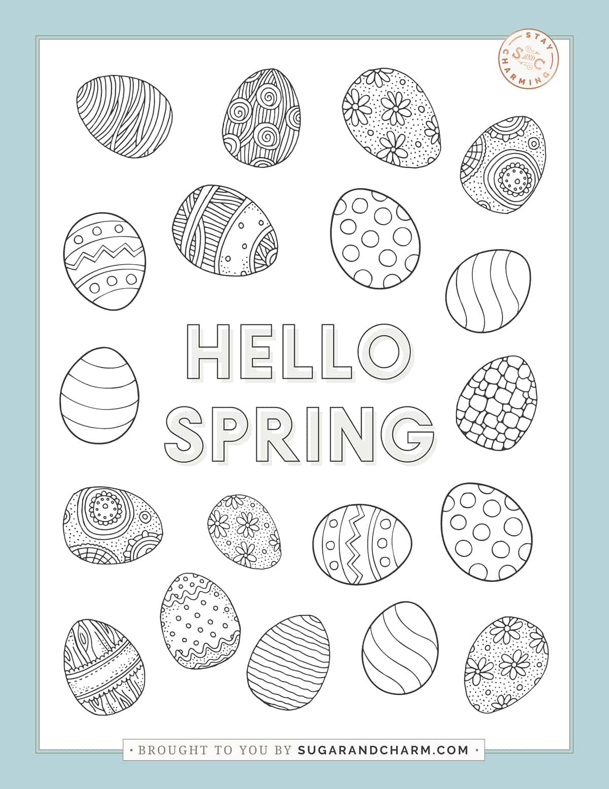 Free printable easter coloring pages