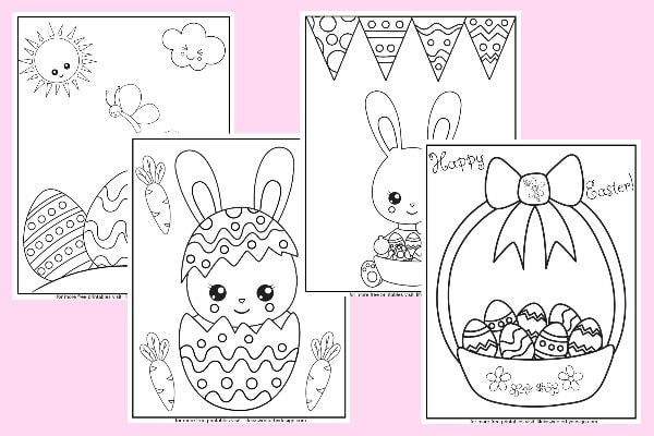 Easter color pages