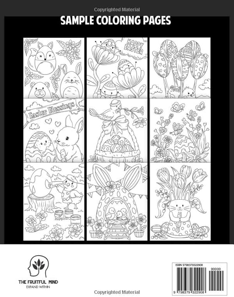 Cute easter coloring book for adults fun and easy easter designs featuring adorable animals lovely flowers decorative eggs and more cafe coloring book books