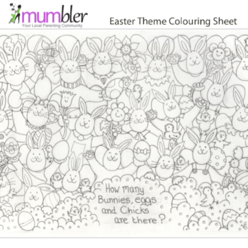 Easter louring activity sheets for kids