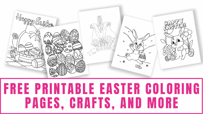 Free easter coloring pages crafts more