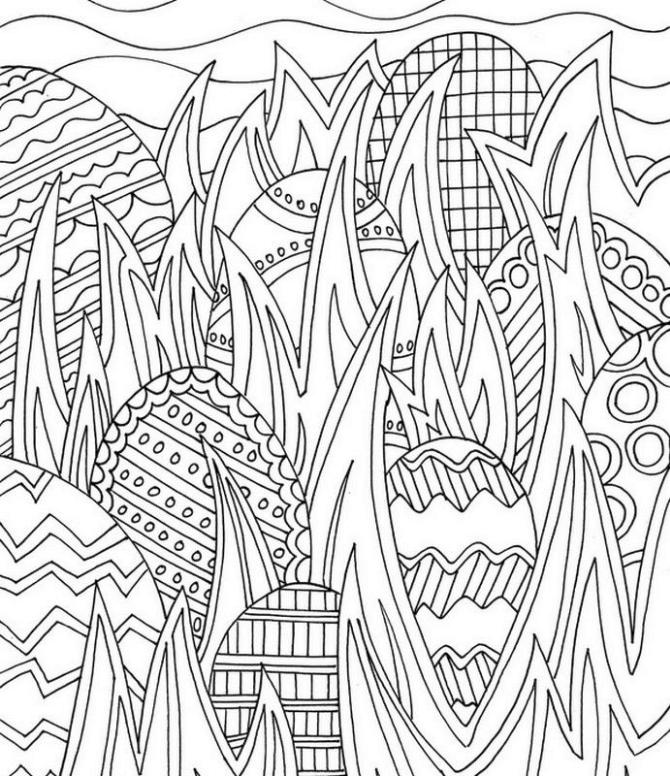 Get this adult easter coloring pages hidden easter eggs