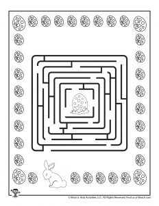 Printable easter mazes for kids woo jr kids activities childrens publishing