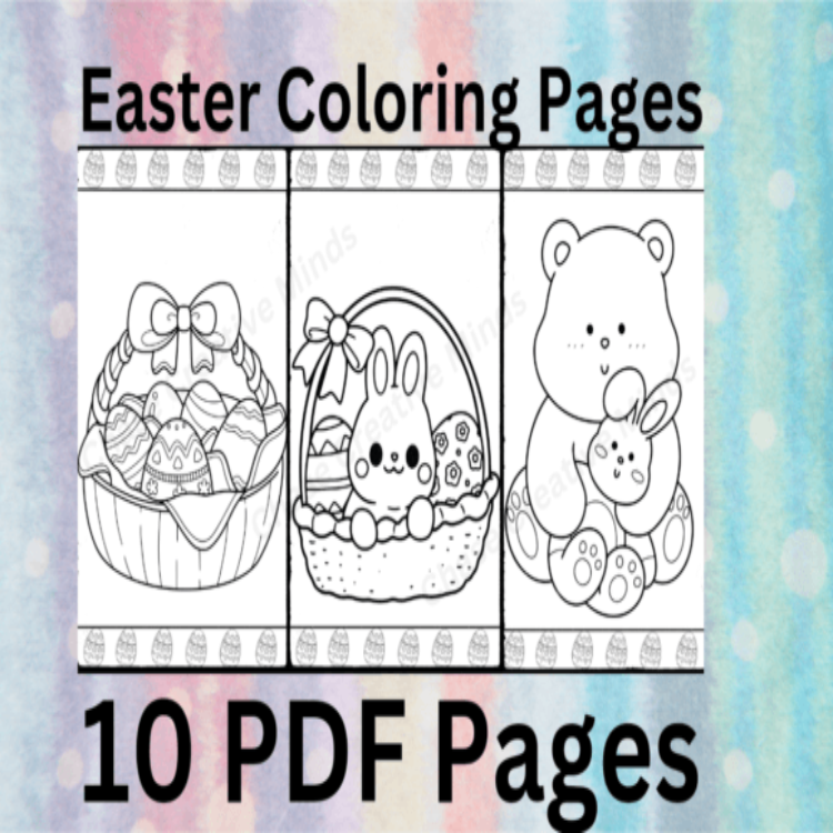 Easter coloring pages made by teachers