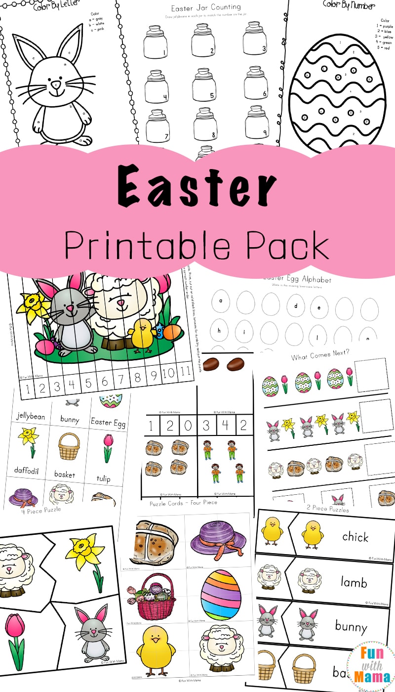 Easter activities for toddlers and preschool printables