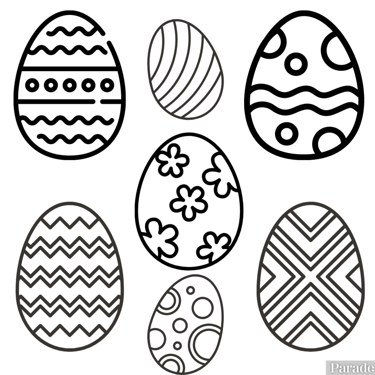 Free printable easter coloring pages for kids and adults