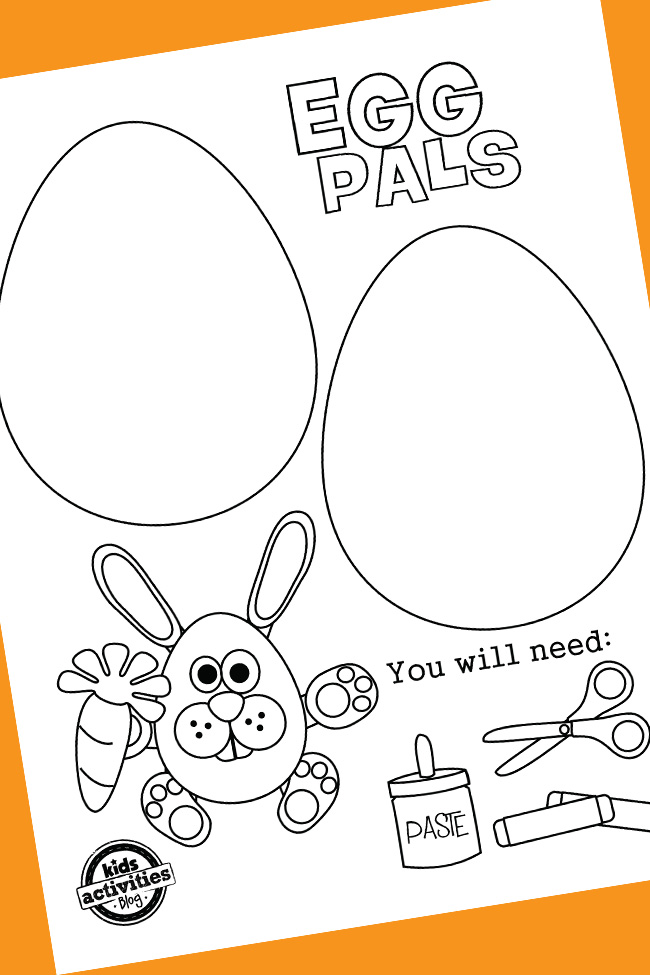 Cutest printable easter egg craft template egg coloring pages kids activities blog