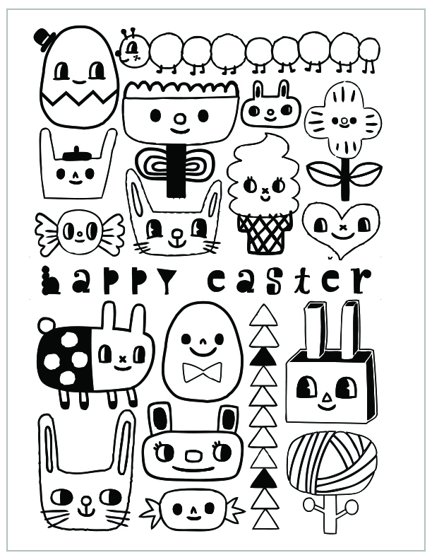 Easter coloring pages inspiration