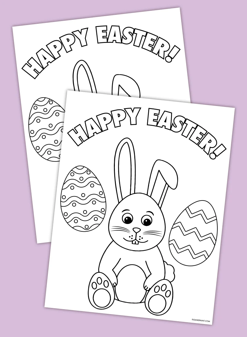 Free printable easter coloring page