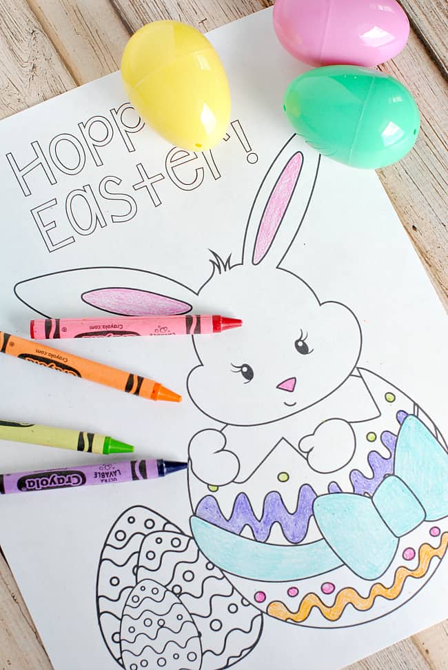 Free easter coloring page printables