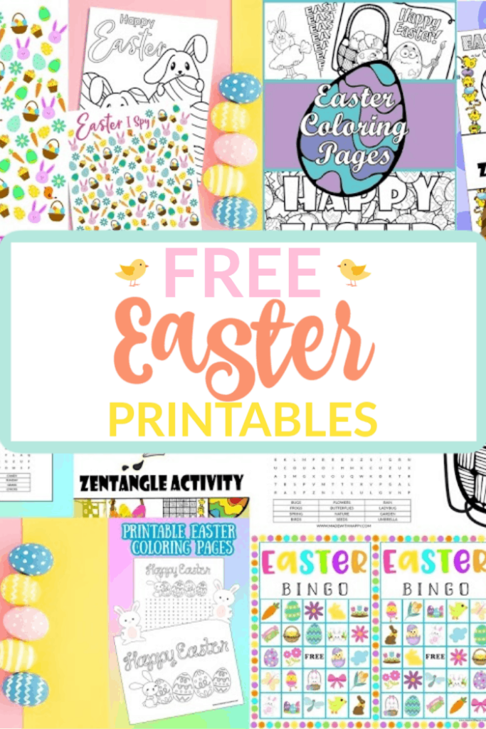Free easter printables coloring pages and activities for kids
