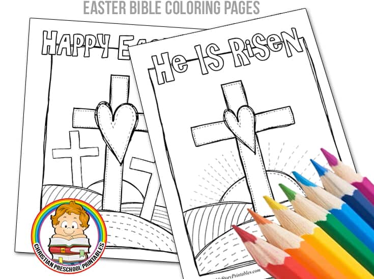Easter bible coloring pages