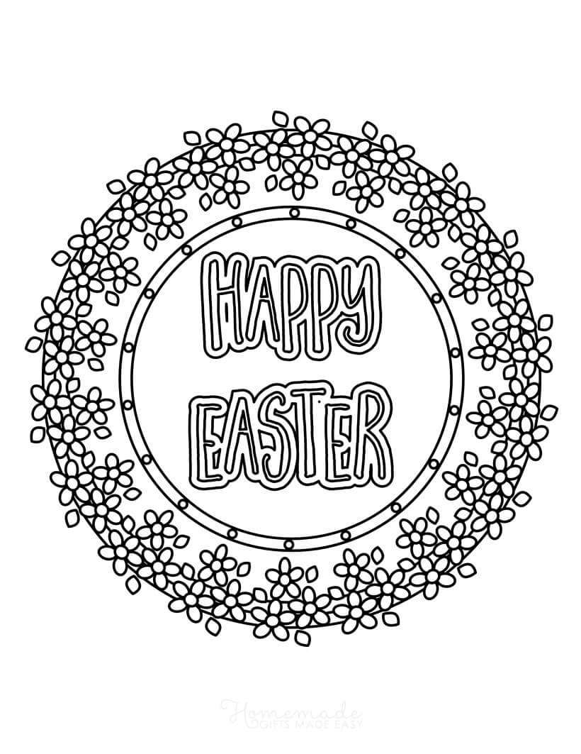 Printable adult easter coloring pages for
