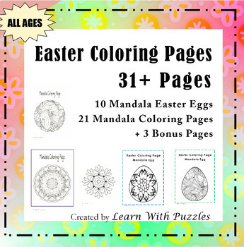 Easter coloring pages unique mandala coloring pages bonus pages pdf