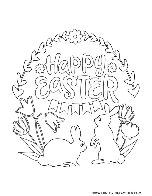 Easter coloring pages for kids free printables