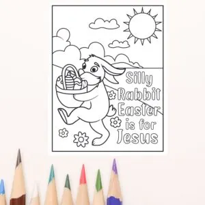 Free religious easter coloring pages printables