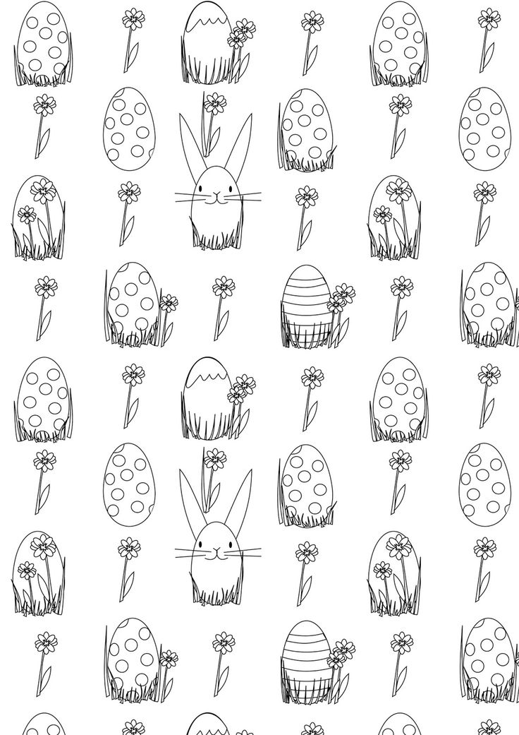 Free printable easter egg coloring page