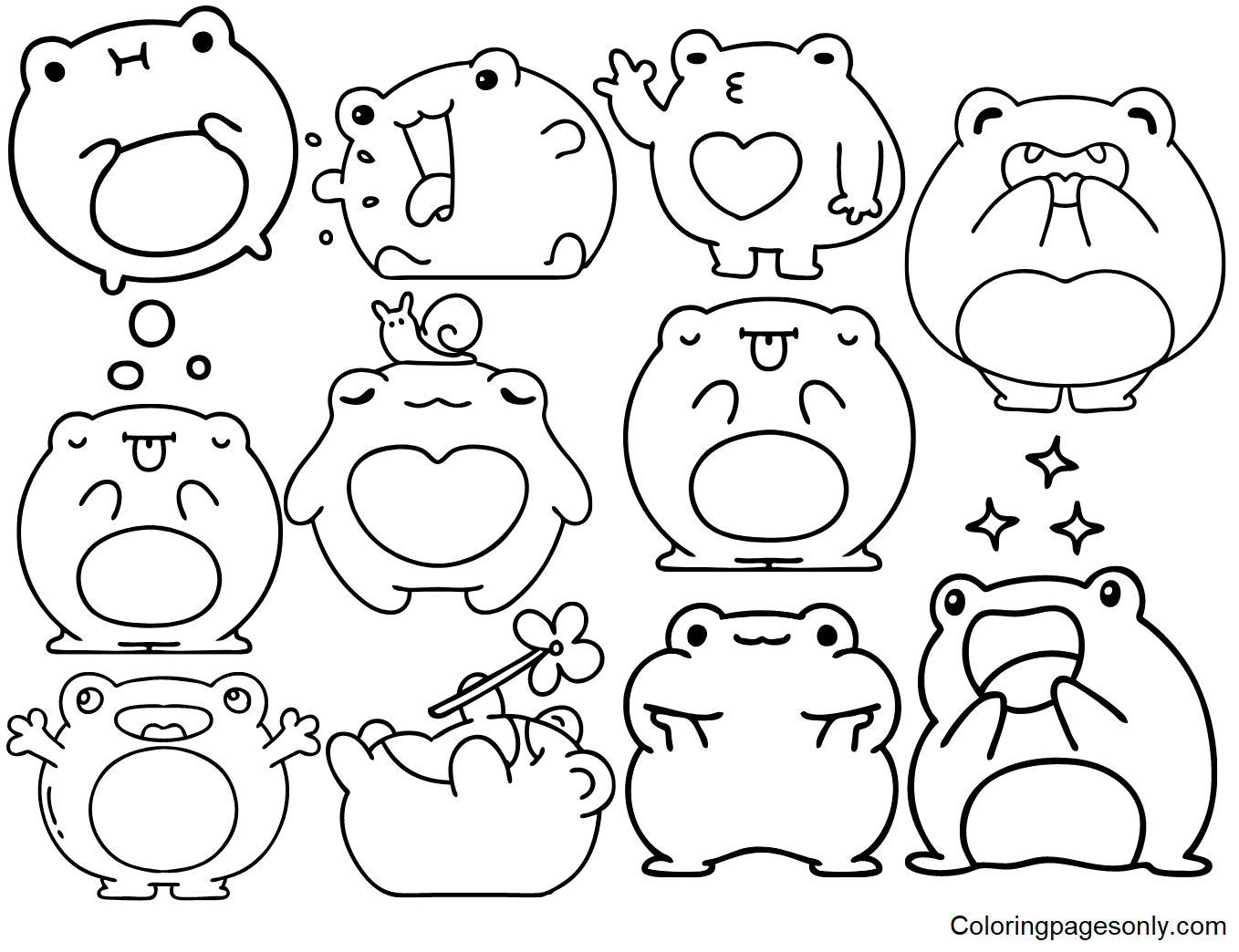 Stickers coloring pages printable for free download