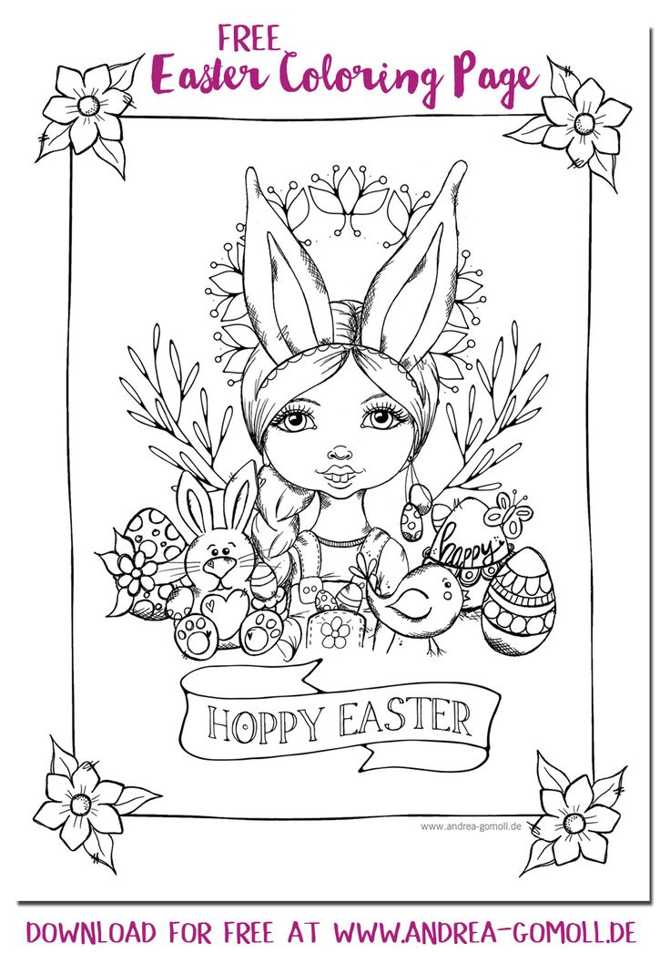 Free printable hoppy easter coloring page new easter planner pages and stickers easter coloring pages coloring pages free easter coloring pages