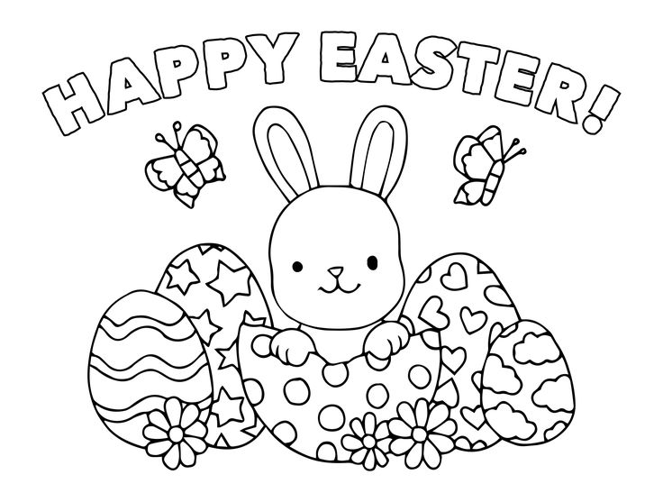 Happy easter coloring pages printable free easter coloring pages printable easter colouring easter coloring pages