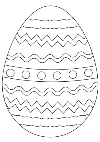 Easter egg coloring page free printable coloring pages