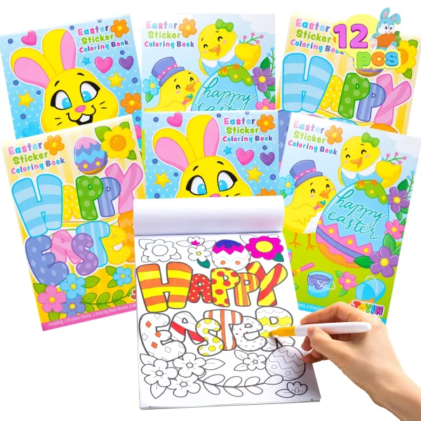 Best pcs kids easter coloring books with stickers