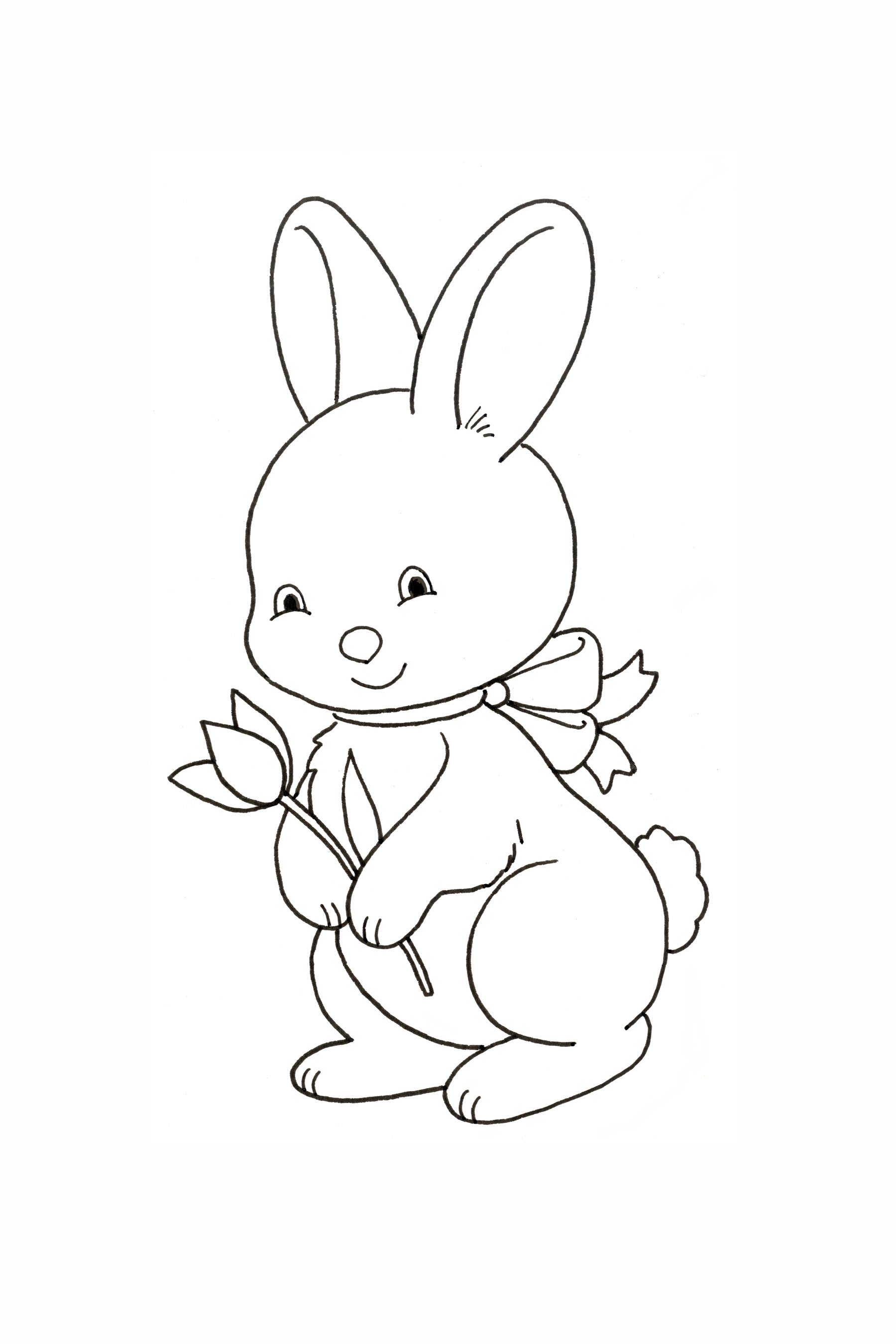 How to draw an easter bunny