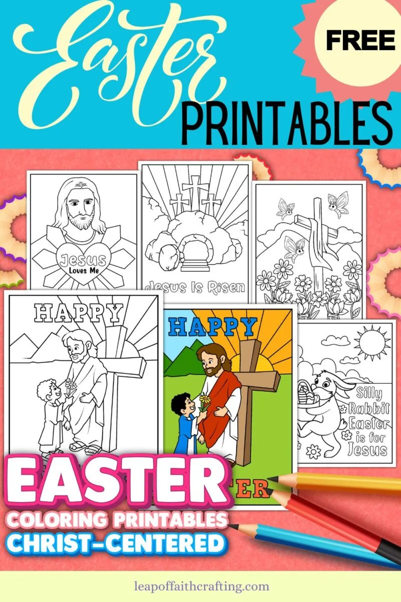 Free religious easter coloring pages printables