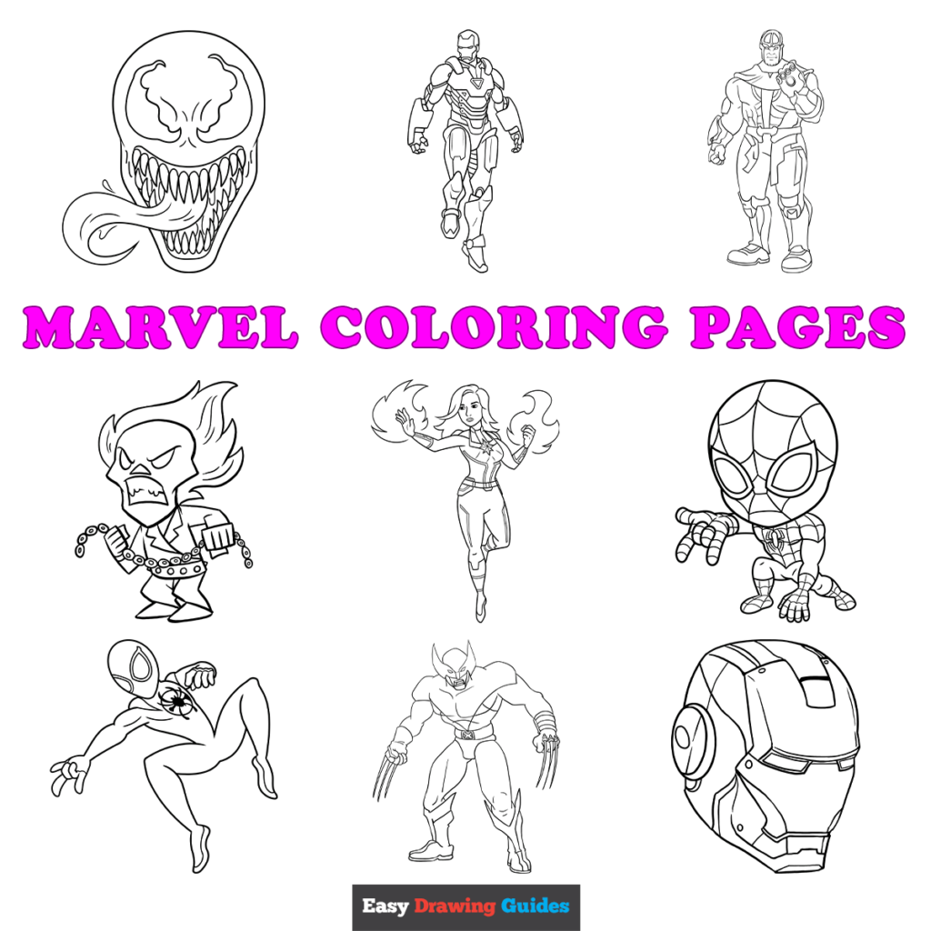 Free printable marvel coloring pages for kids