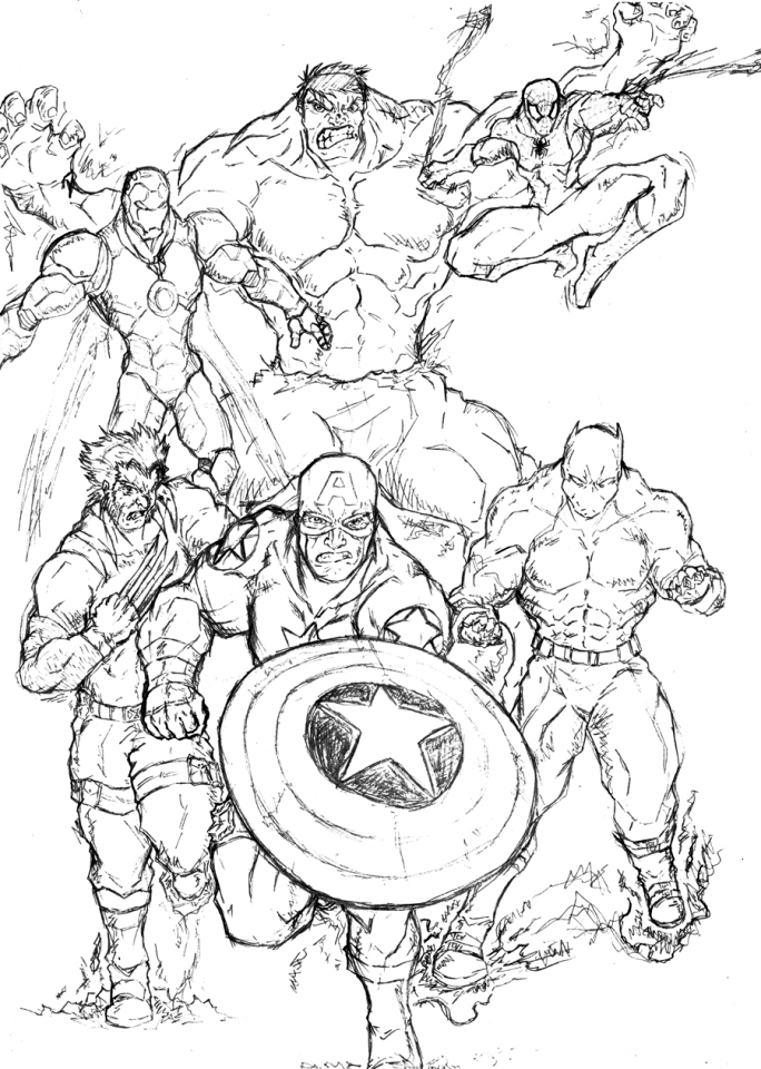 Avengers coloring pages