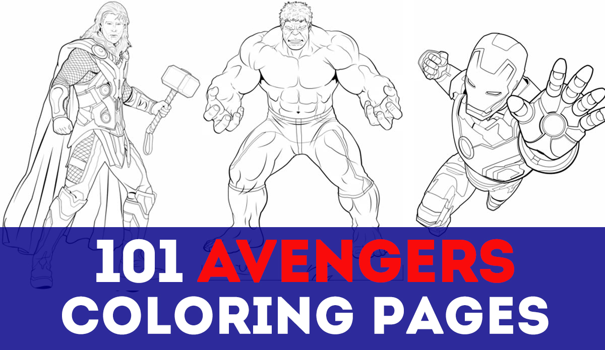 Updated avengers coloring pages