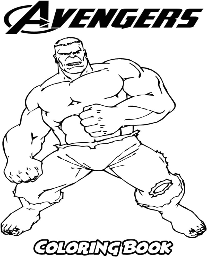 Avengers coloring book coloring book for kids and adults activity book with fun easy and relaxing coloring pages perfect for children ages